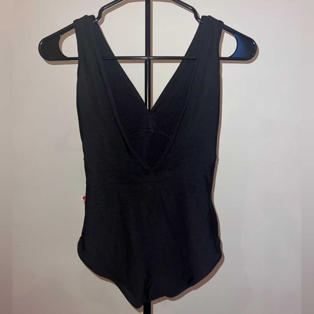 Black Tank Yumiko Leotard | Size Small, Alicia